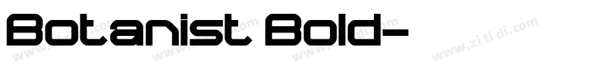 Botanist Bold字体转换